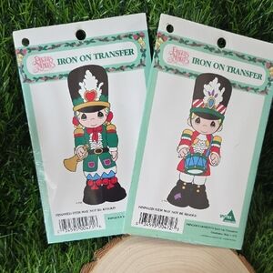 Precious Moments Iron On Drummer Boy Bugle Girl 1995